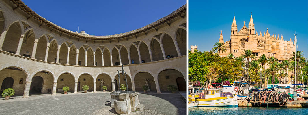 Bellver fæstningen og Palma, Mallorca
